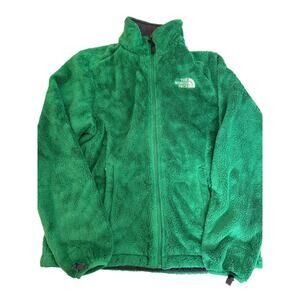 The North Face Osito Jacket Womens Small Green Fleece Outdoor Winter Hiking Cozy